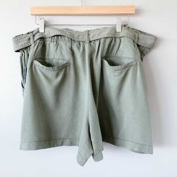 RW&Co Denim Shorts With Removable Sash XXL green shorts - Picture 9 of 15